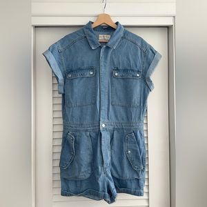 We the Free 'Easy and Free Shortalls' Denim Romper
